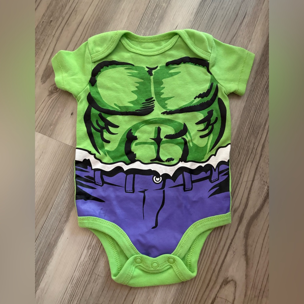 Marvel Baby Boy Set of 4 Onesies- 3-6 Months